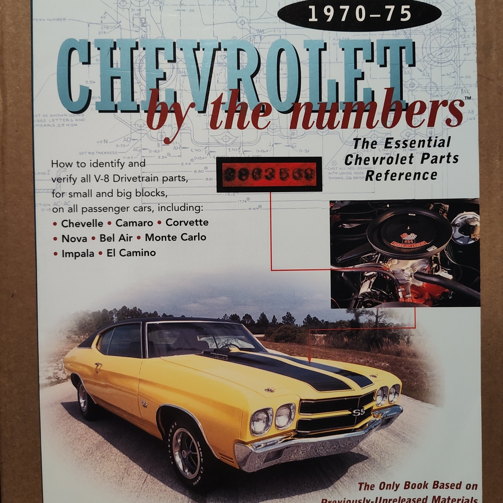Chevrolet by the Numbers Book - 1970-1975